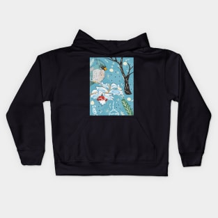 Cardinal bird Kids Hoodie